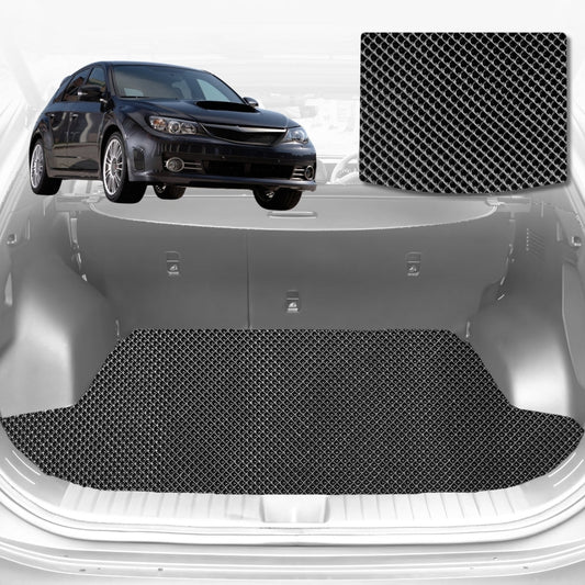 6D Diamond Car Boot Mat for Subaru WRX 2008-2014-Sedan-Cargo Mat-Black-Outback GT