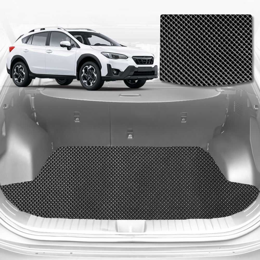 6D Diamond Car Boot Mat for Subaru XV (GP)2012-2017-Cargo Mat-Black-Outback GT