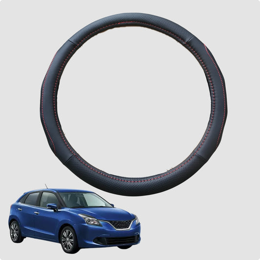 Steering Wheel Cover for Suzuki Baleno 2015-Current 38CM Leather | Circle