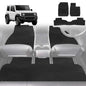 6D Diamond Car Floor Mats for Suzuki Jimny 1998-2018-Full Set-Black-Outback GT