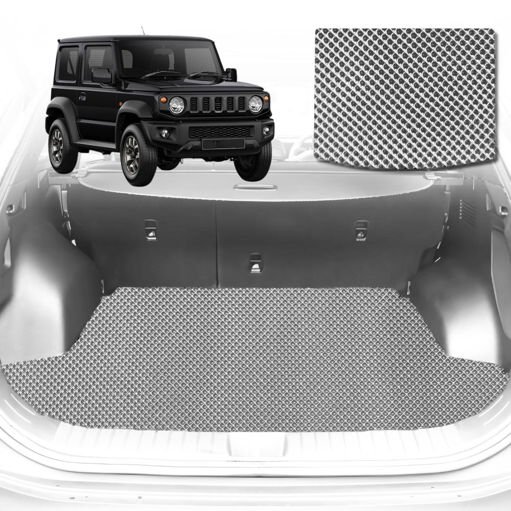 6D Diamond Car Boot Mat for Suzuki Jimny Manual2018-Current-Cargo Mat-Grey-Outback GT