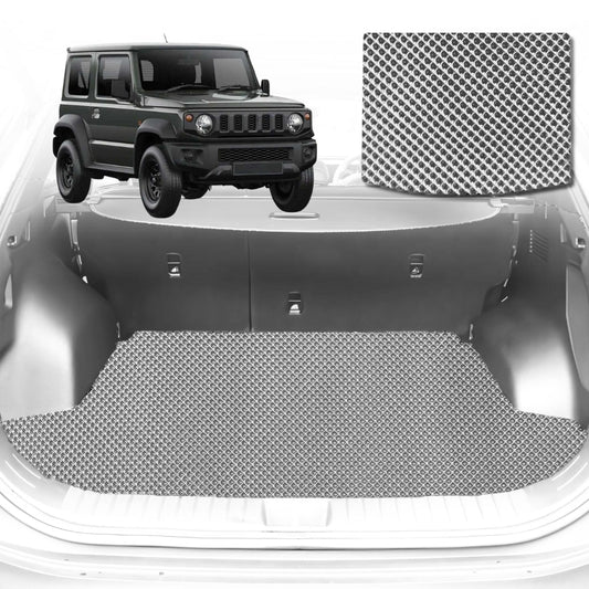 6D Diamond Car Boot Mat for Suzuki Jimny Auto2018-Current-Cargo Mat-Grey-Outback GT