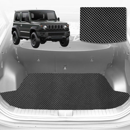 6D Diamond Car Boot Mat for Suzuki Jimny Manual2018-Current-Cargo Mat-Black-Outback GT