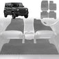 6D Diamond Car Floor Mats for Suzuki Jimny 2018-Current Auto-Full Set-Grey-Outback GT