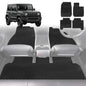 6D Diamond Car Floor Mats for Suzuki Jimny 2018-Current Manual-Full Set-Black-Outback GT