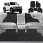 6D Diamond Car Floor Mats for Suzuki Jimny XL Manual 2023-Current-Full Set-Black-Outback GT