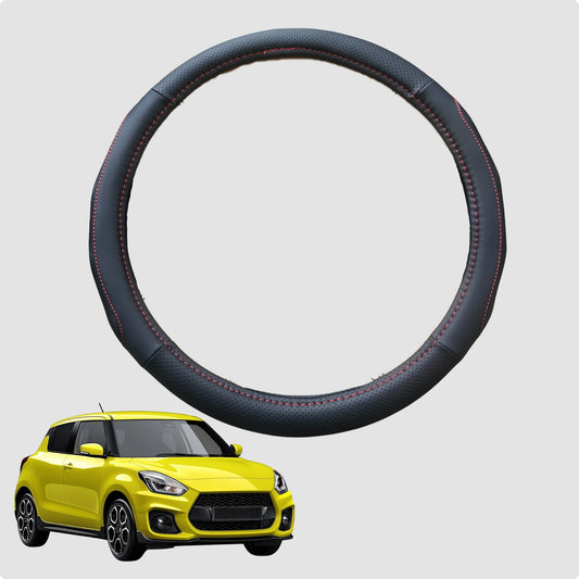 Steering Wheel Cover for Suzuki Swift 2017-Current 38CM Leather | Circle