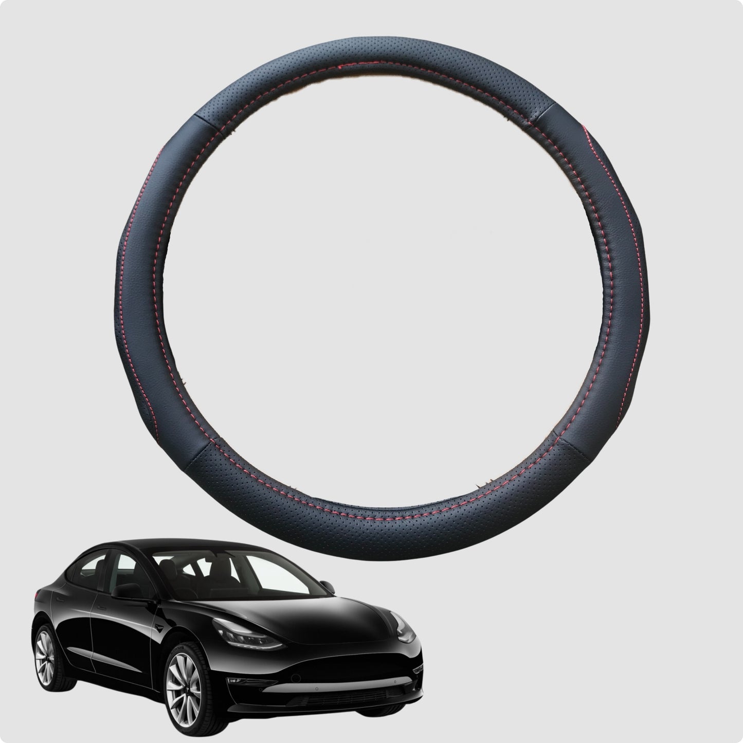 Steering Wheel Cover for Tesla Model X 2015-Current  38CM | Circle