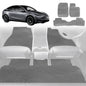 6D Diamond Car Floor Mats for Tesla Model Y 2022-Current-Full Set-Grey-Outback GT