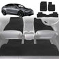 6D Diamond Car Floor Mats for Tesla Model Y 2022-Current-Full Set-Black-Outback GT