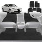6D Diamond Car Floor Mats for Toyota Aurion 2012-2017-Full Set-Black-Outback GT