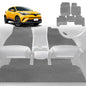 6D Diamond Car Floor Mats for Toyota C-HR 2017-Current-Full Set-Grey-Outback GT