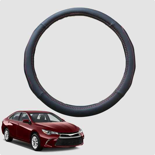 Steering Wheel Cover for Toyota Camry 2012-2017 38CM Leather | Circle