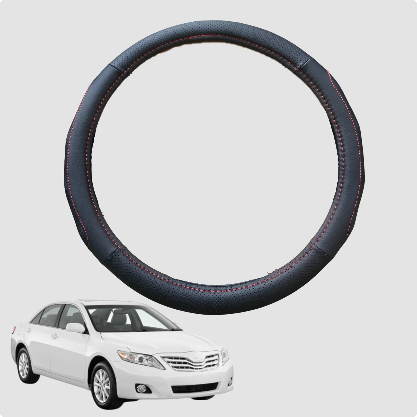 Steering Wheel Cover for Toyota Camry 2006-2011 38CM Leather | Circle