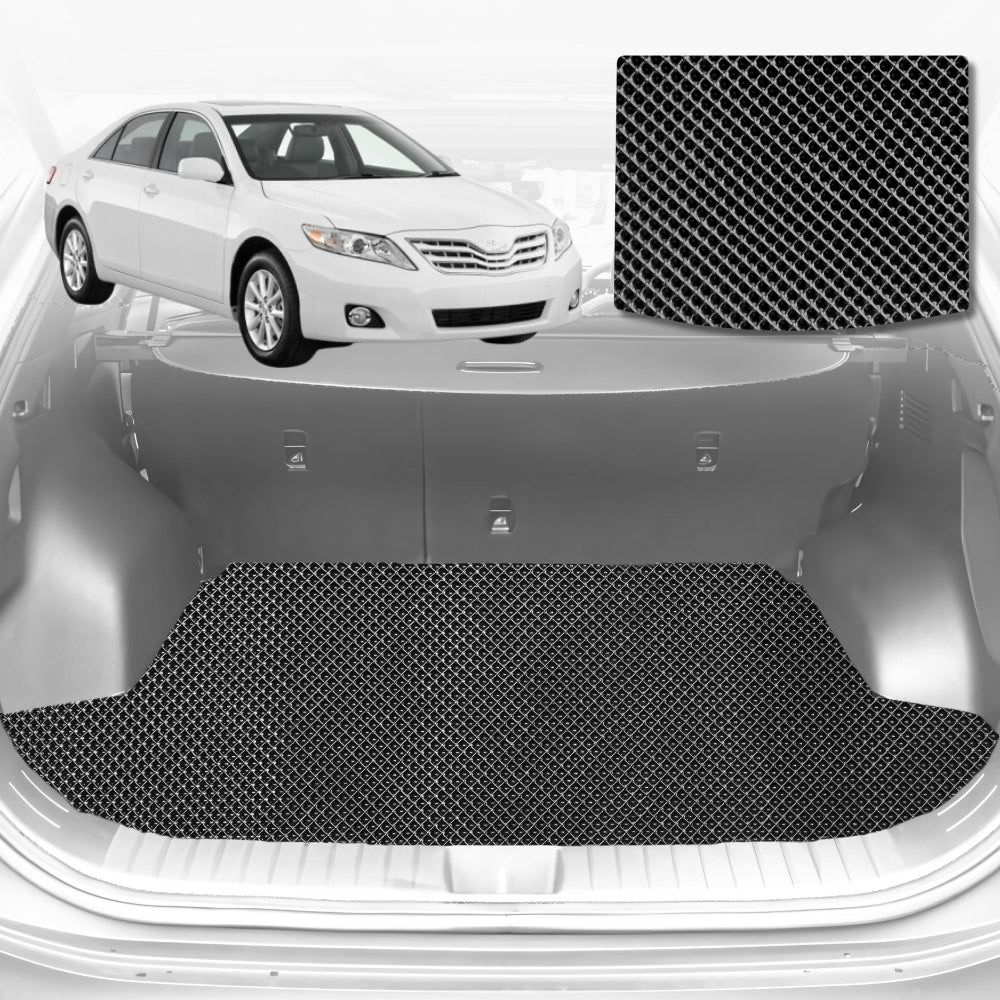 6D Diamond Car Boot Mat for Toyota Camry (XV40)2006-2011-Cargo Mat-Black-Outback GT