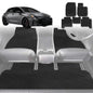 6D Diamond Car Floor Mats for Toyota Corolla 2002-2007-Full Set-Black-Outback GT