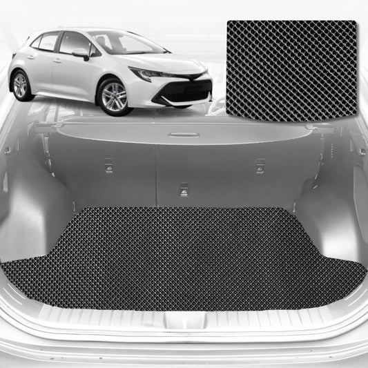 6D Diamond Car Boot Mat for Toyota Corolla Hatch (E160/170/180)2013-2018-Cargo Mat-Black-Outback GT