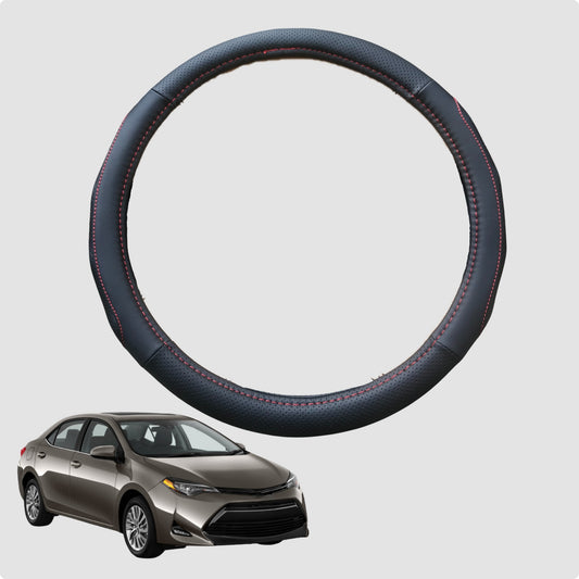 Steering Wheel Cover for Toyota Corolla 2018-Current 38CM Leather | Circle