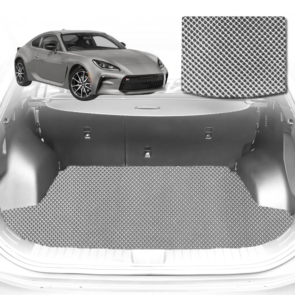 6D Diamond Car Boot Mat for Toyota GR86 2022-Current-Cargo Mat-Grey-Outback GT