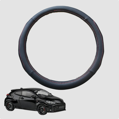 Steering Wheel Cover for Toyota GR Yaris 2021-Current 38CM Leather | Circle