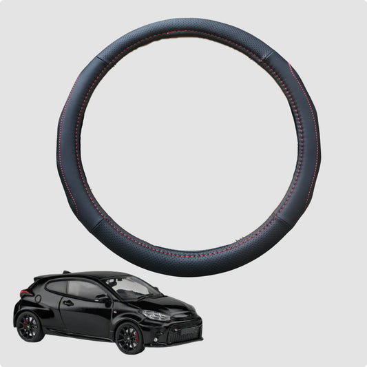 Steering Wheel Cover for Toyota GR Yaris 2021-Current 38CM Leather | Circle