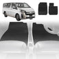 6D Diamond Car Floor Mats for Toyota Hiace Van 2019-Current-Front Set-Black-Outback GT