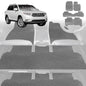 6D Diamond Car Floor Mats for Toyota Kluger 2007-2013-Ultimate Set-Grey-Outback GT