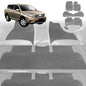 6D Diamond Car Floor Mats for Toyota Kluger 2014-2020-Ultimate Set-Grey-Outback GT