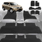 6D Diamond Car Floor Mats for Toyota Kluger 2014-2020-Ultimate Set-Black-Outback GT