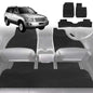 6D Diamond Car Floor Mats for Toyota Kluger (XU20)2001-2007-Full Set-Black-Outback GT