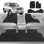 6D Diamond Car Floor Mats for Toyota LandCruiser 100 1998-2007-Full Set-Black-Outback GT