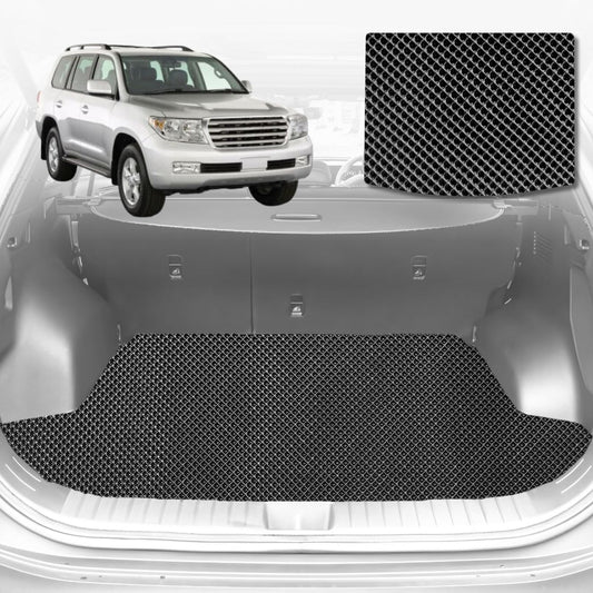 6D Diamond Car Boot Mat for Toyota LandCruiser 100 1998-2007-Cargo Mat-Black-Outback GT
