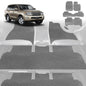 6D Diamond Car Floor Mats for Toyota LandCruiser 200 2012-2021 Sahara-Ultimate Set-Grey-Outback GT
