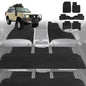 6D Diamond Car Floor Mats for Toyota LandCruiser 80 1990-1998-Ultimate Set-Black-Outback GT