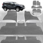 6D Diamond Car Floor Mats for Toyota Prado 2009-2013-Ultimate Set-Grey-Outback GT