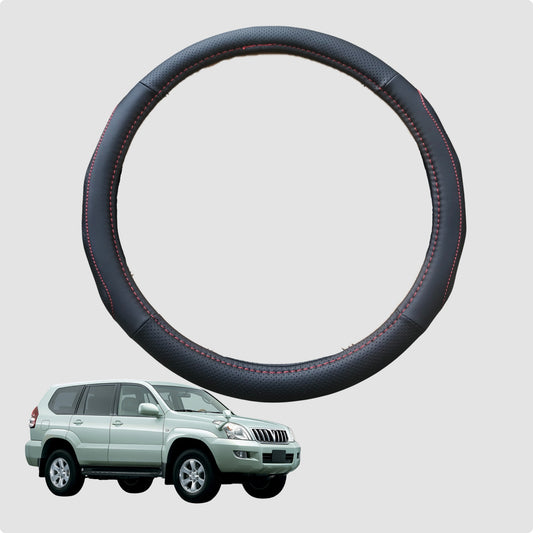 Steering Wheel Cover for Toyota Prado 2002-2009 38CM Leather | Circle