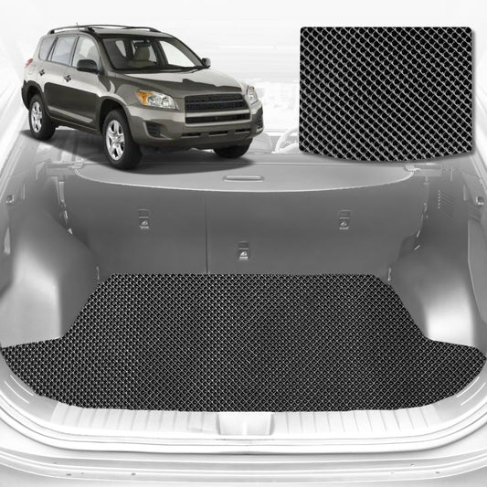 6D Diamond Car Boot Mat for Toyota RAV4 (XA30)2006-2012-Cargo Mat-Black-Outback GT