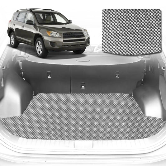 6D Diamond Car Boot Mat for Toyota RAV4 (XA30)2006-2012-Cargo Mat-Grey-Outback GT