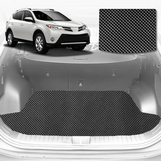 6D Diamond Car Boot Mat for Toyota RAV4 (XA40)2013-2018-Cargo Mat-Black-Outback GT