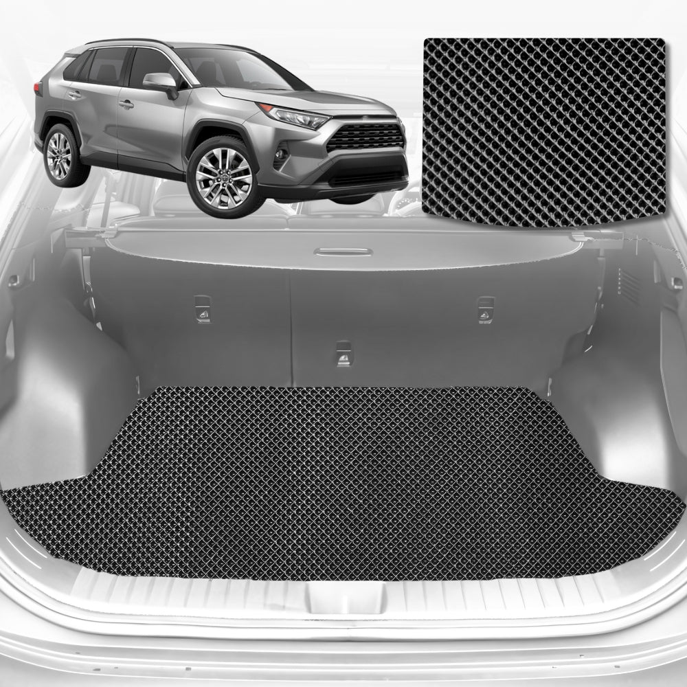 6D Diamond Car Boot Mat for Toyota RAV4 (XA50)2019-Current-Cargo Mat-Black-Outback GT