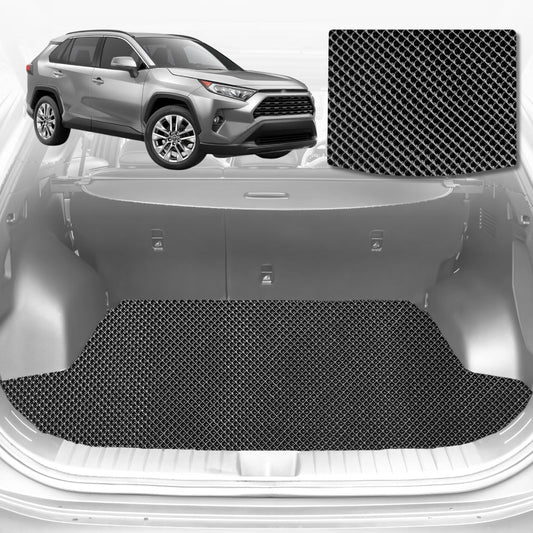 6D Diamond Car Boot Mat for Toyota RAV4 (XA50)2019-Current-Cargo Mat-Black-Outback GT
