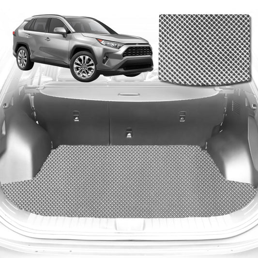 6D Diamond Car Boot Mat for Toyota RAV4 (XA50)2019-Current-Cargo Mat-Grey-Outback GT