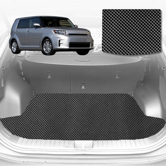 6D Diamond Car Boot Mat for Toyota Rukus 2010-2015-(3rd Row folded/5 seater)-Cargo Mat-Black-Outback GT