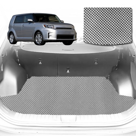 6D Diamond Car Boot Mat for Toyota Rukus 2010-2015-(3rd Row seats up/7 seater)-Cargo Mat-Grey-Outback GT