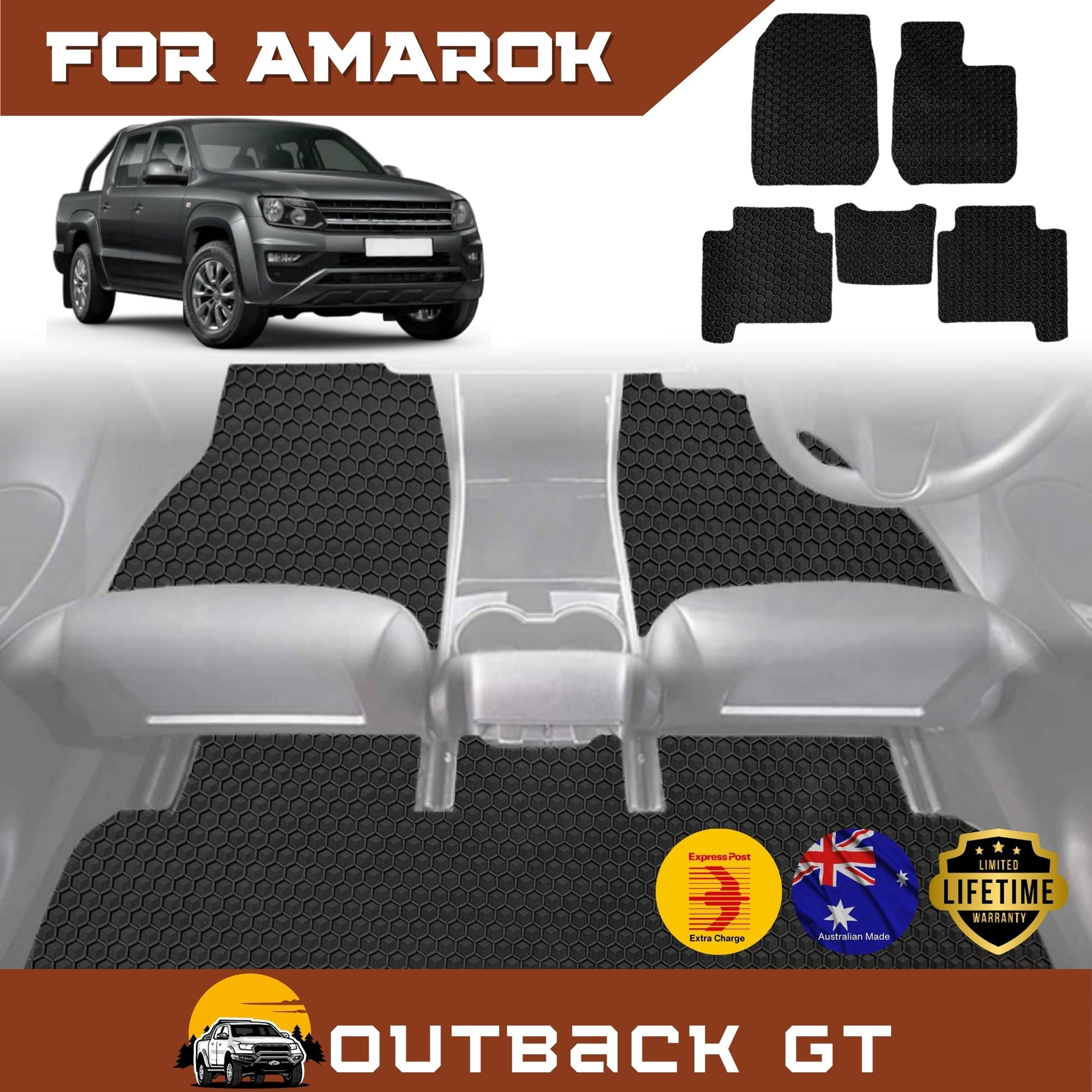 for VolksWagen Amarok Dual Cab 2010-2022