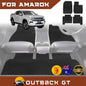 6D Diamond Car Floor Mats for VolksWagen Amarok Dual Cab 2H Facelift2022-Current Full Set | Heavy Duty Carpet Liner