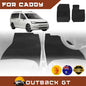 6D Diamond Car Floor Mats for VolksWagen Caddy Front Only2005-2021 Front Set | Heavy Duty Carpet Liner