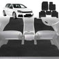 6D Diamond Car Floor Mats for VolksWagen Golf 2013-2021-Full Set-Black-Outback GT