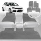 6D Diamond Car Floor Mats for VolksWagen Golf 2013-2021-Full Set-Grey-Outback GT