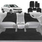 6D Diamond Car Floor Mats for VolksWagen Passat 2015-Current-Full Set-Black-Outback GT